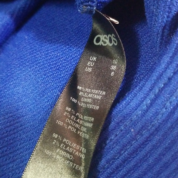 [ASOS] royal shift dress with crop top layer - Picture 3 of 3